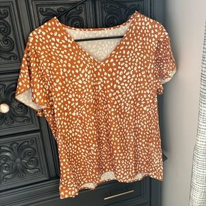 Cheetah Print Sleeveless Blouse